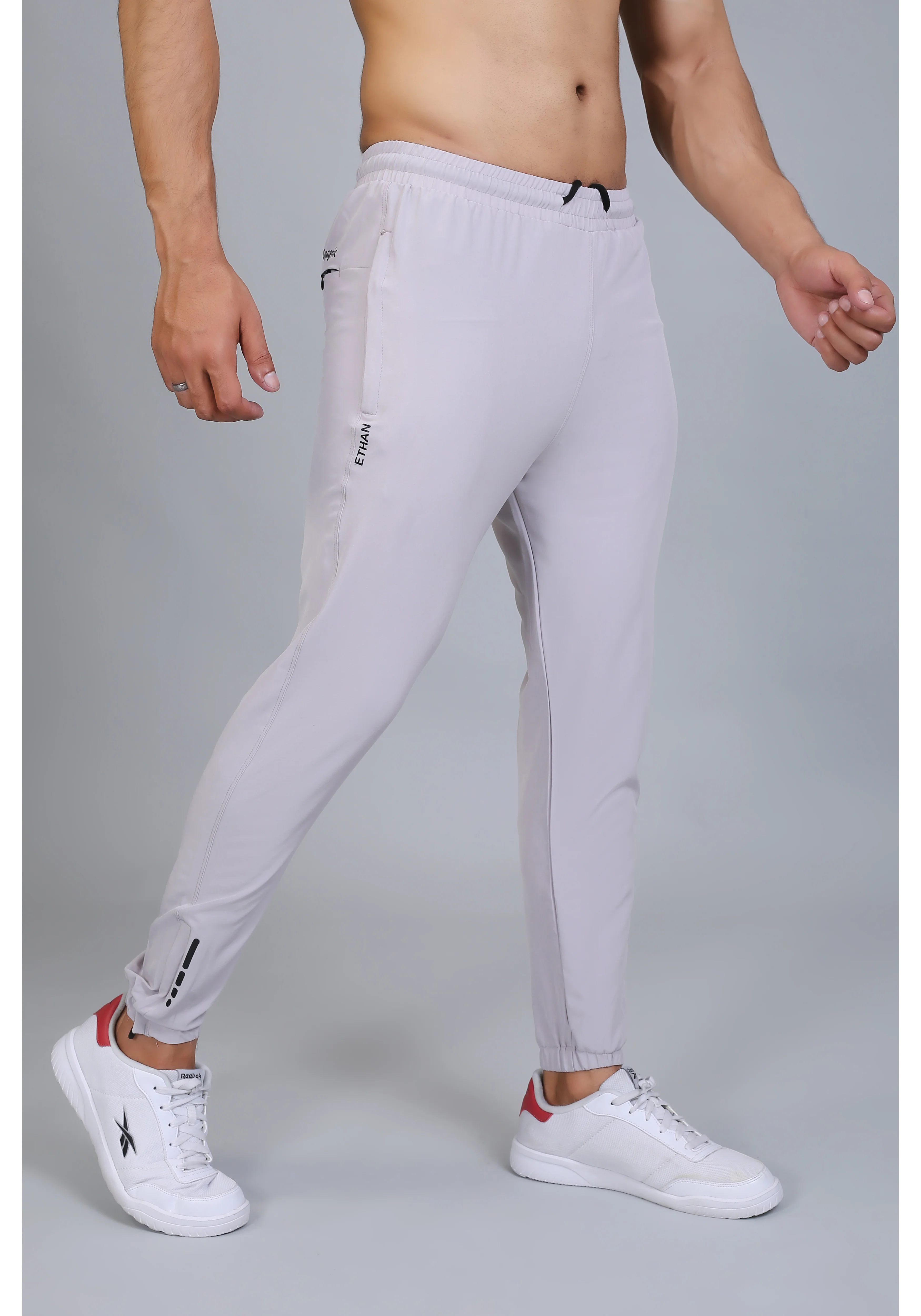 Ethan Men Solid Nylon Spandex Six Zipper Track Pants - Image 15