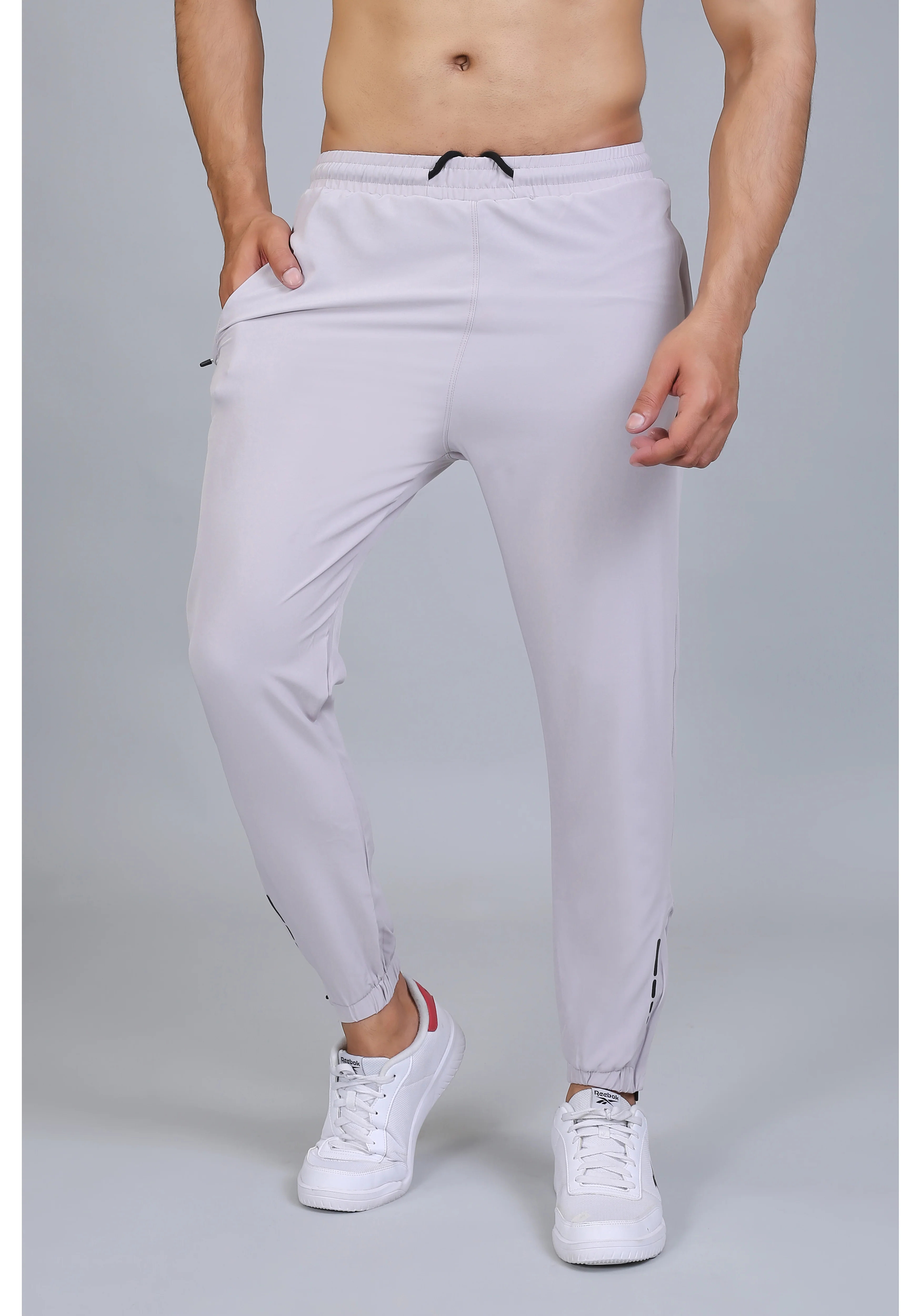 Ethan Men Solid Nylon Spandex Six Zipper Track Pants - Image 16