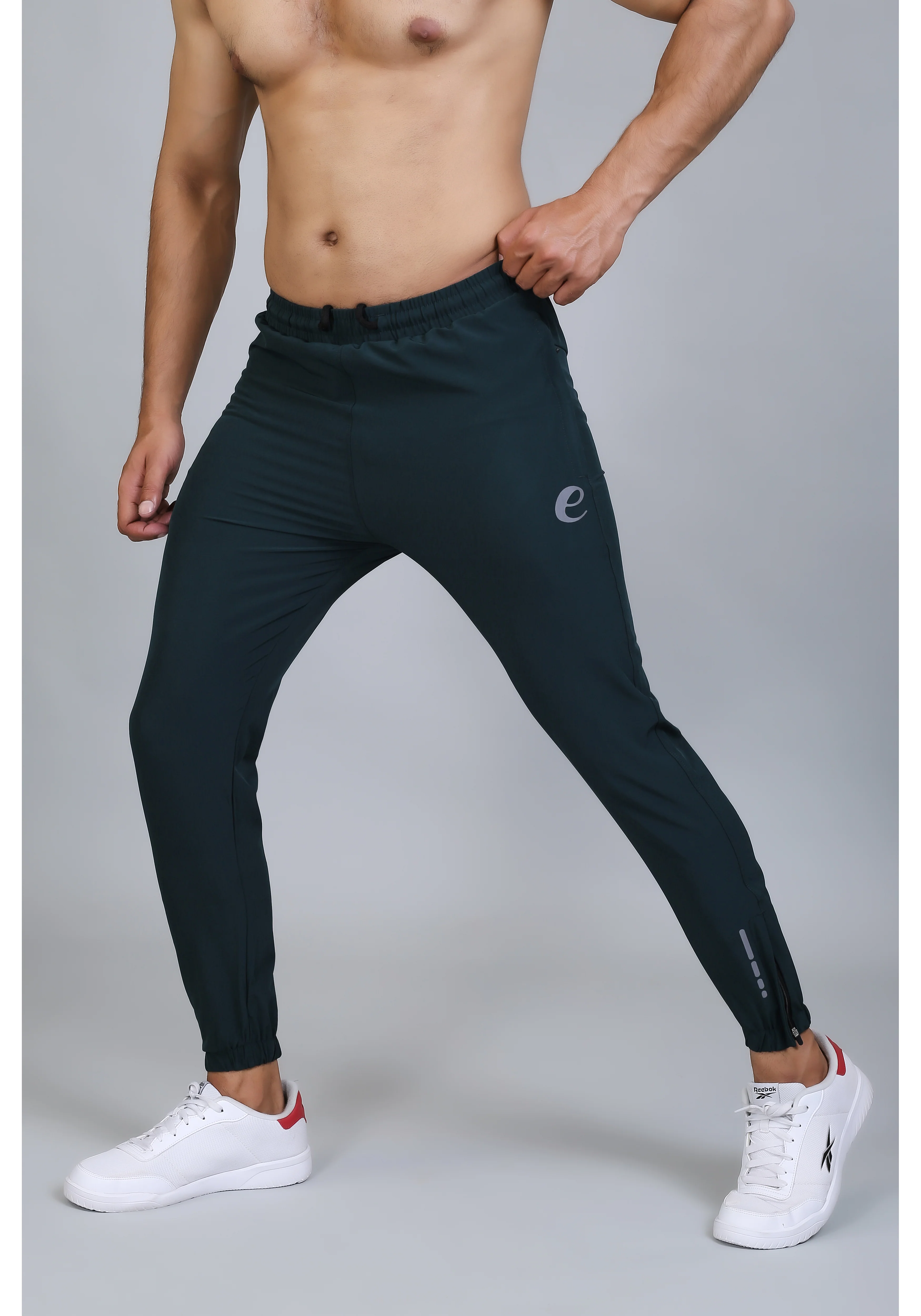 Ethan Men Solid Nylon Spandex Six Zipper Track Pants - Image 27