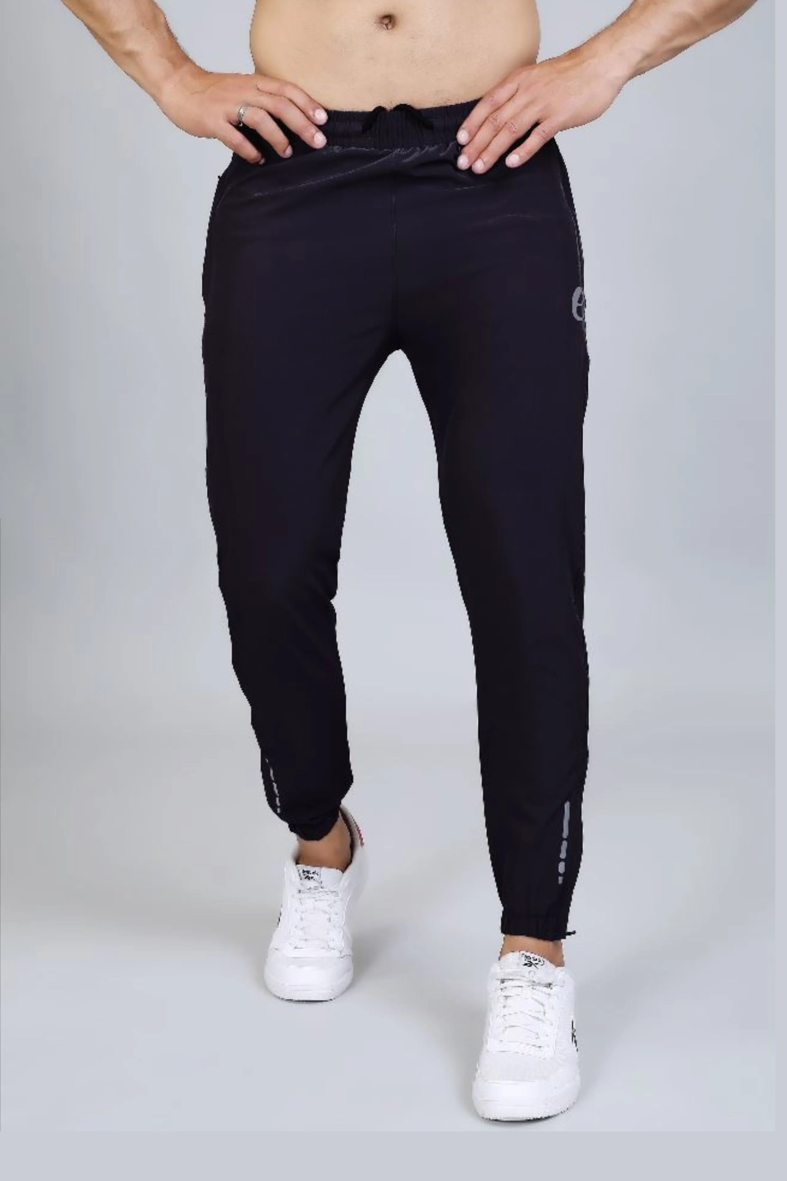 Ethan Men Solid Nylon Spandex Six Zipper Track Pants - Image 37