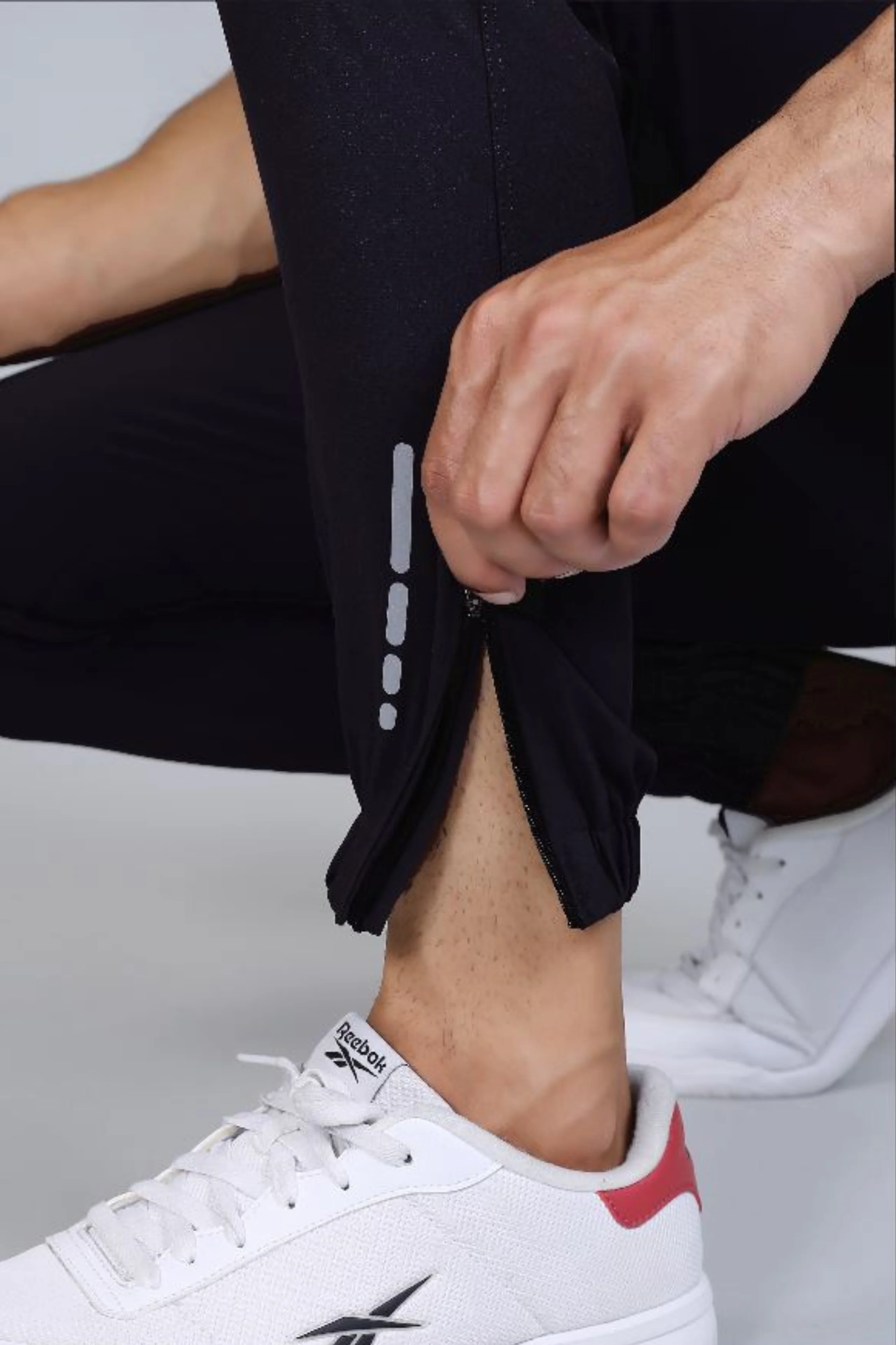 Ethan Men Solid Nylon Spandex Six Zipper Track Pants - Image 38