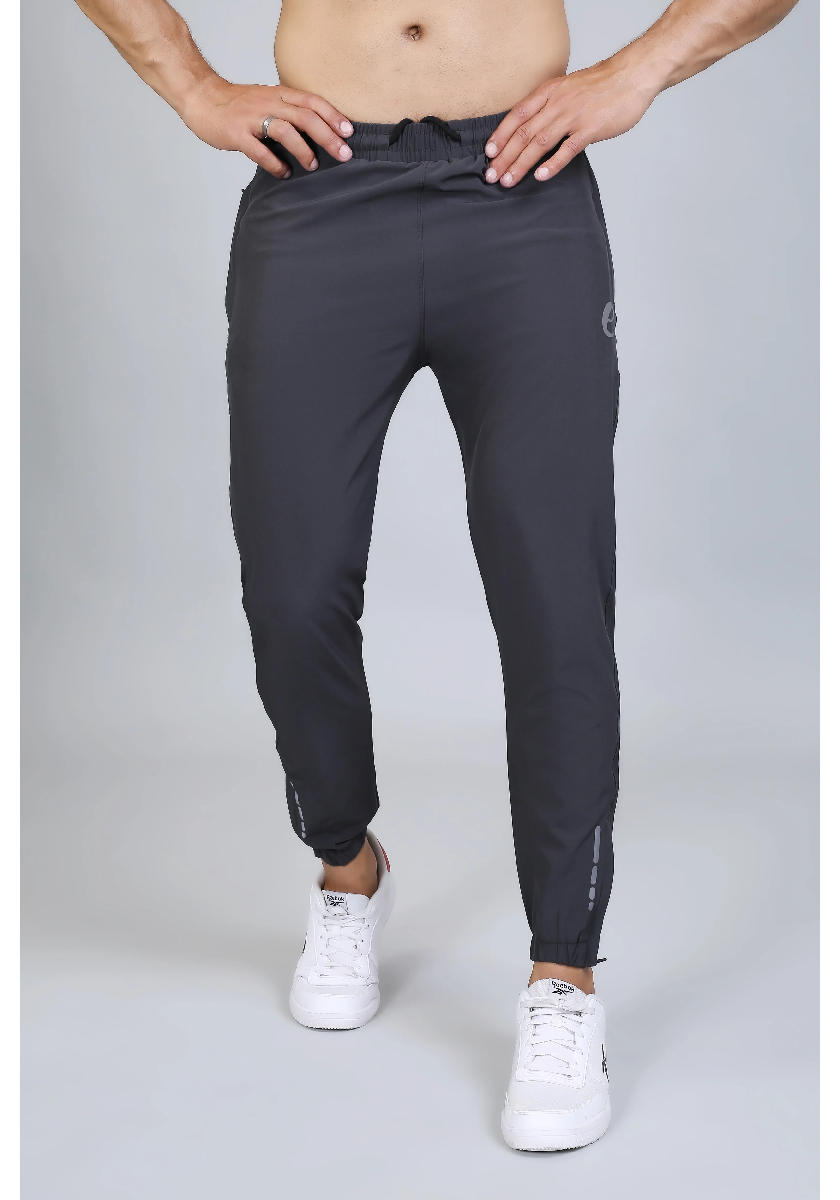Ethan Men Solid Nylon Spandex Six Zipper Track Pants - Image 5