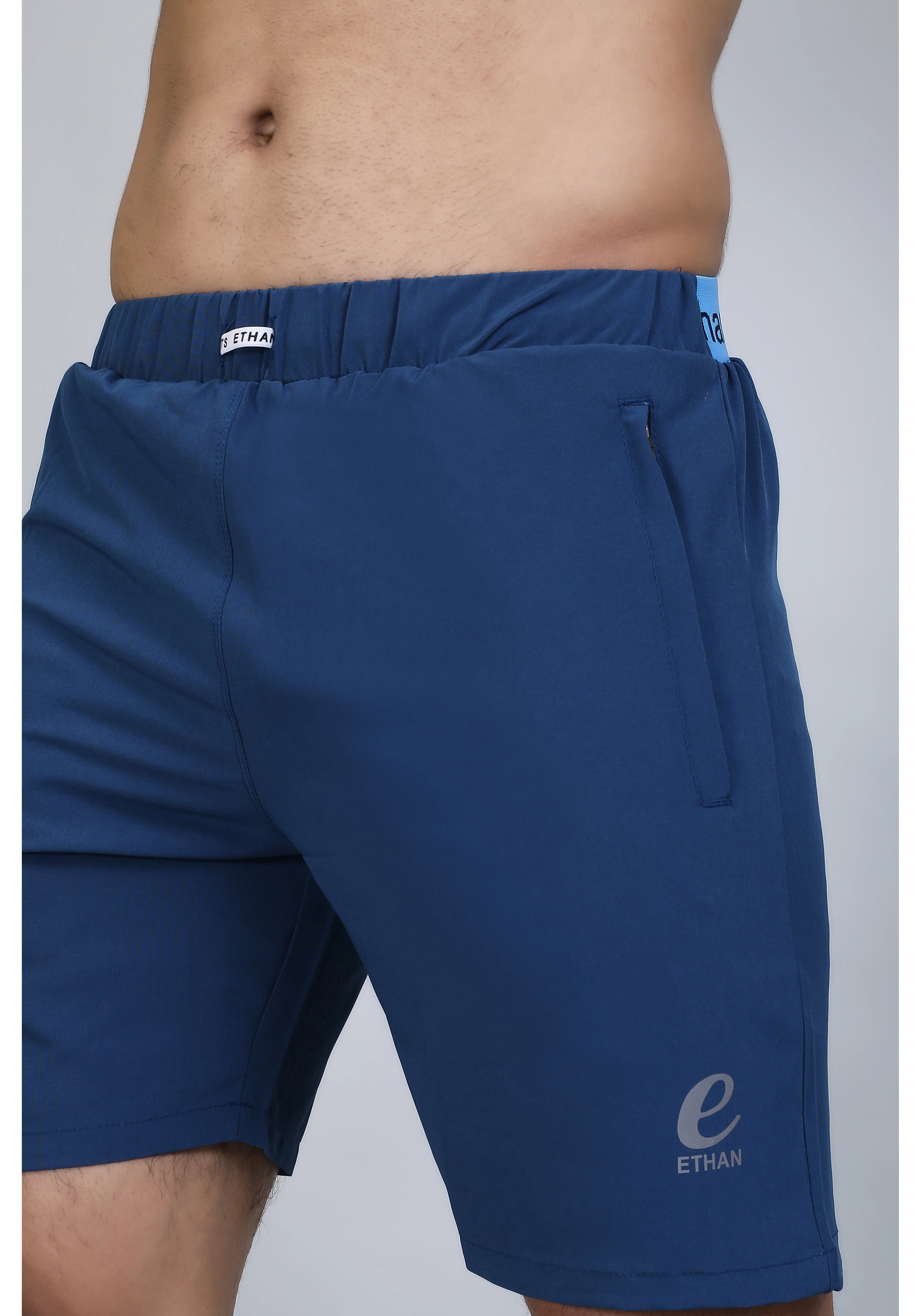 Ethan Solid Men Elastic Waistband Sports Shorts - Image 18