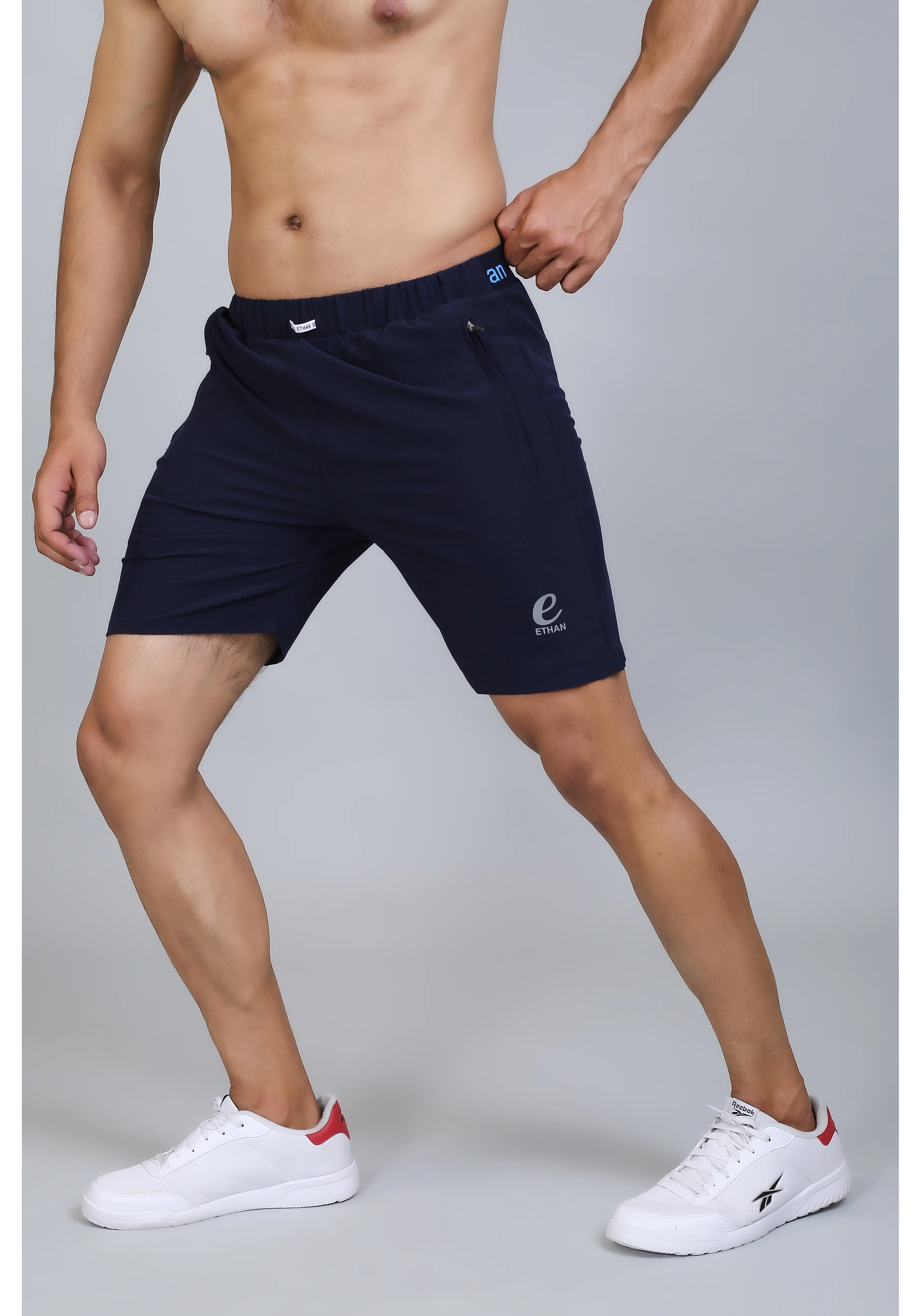 Ethan Solid Men Elastic Waistband Sports Shorts - Image 21