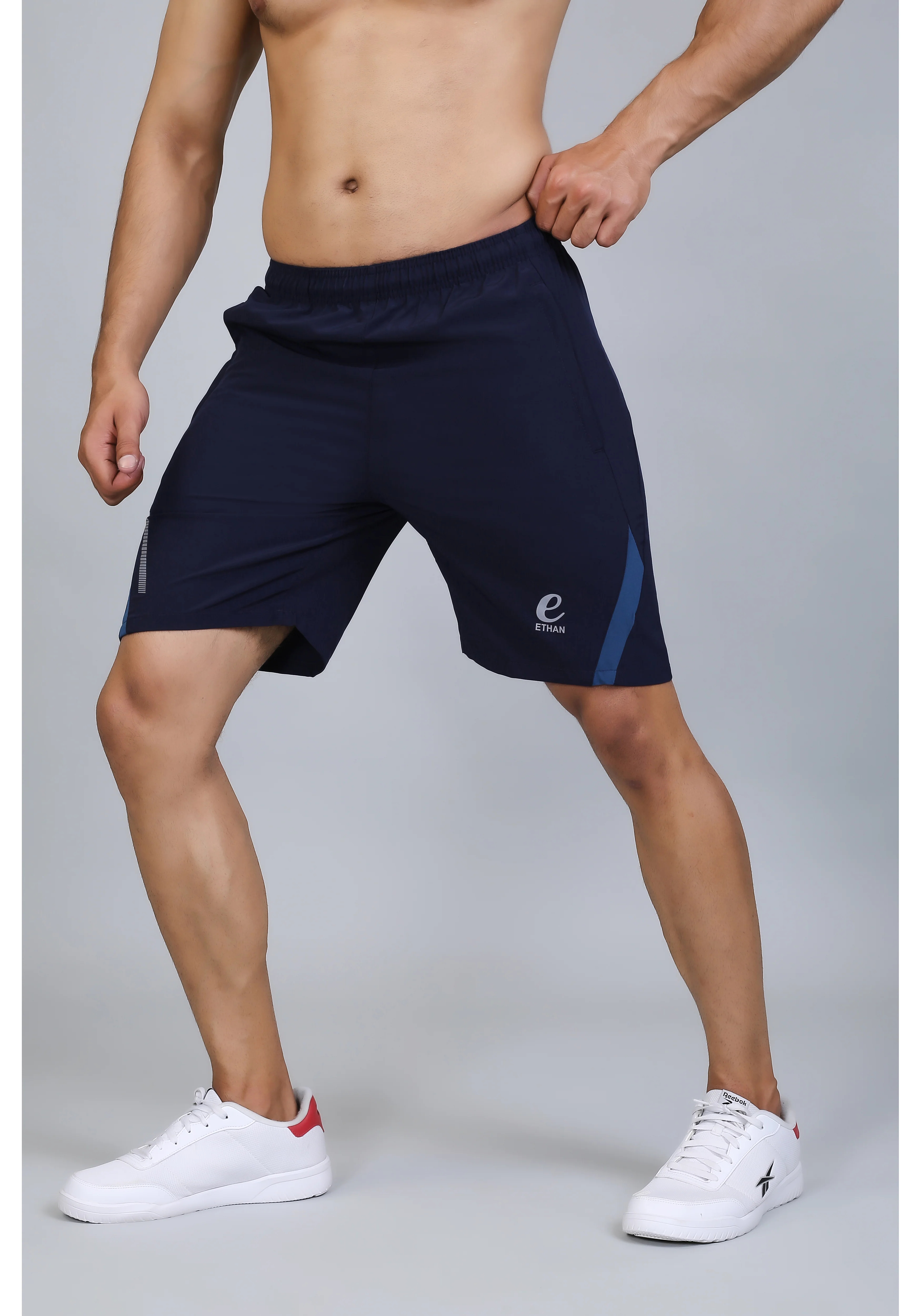Ethan Solid Men Elasticated Towel Sports Shorts - Image 20