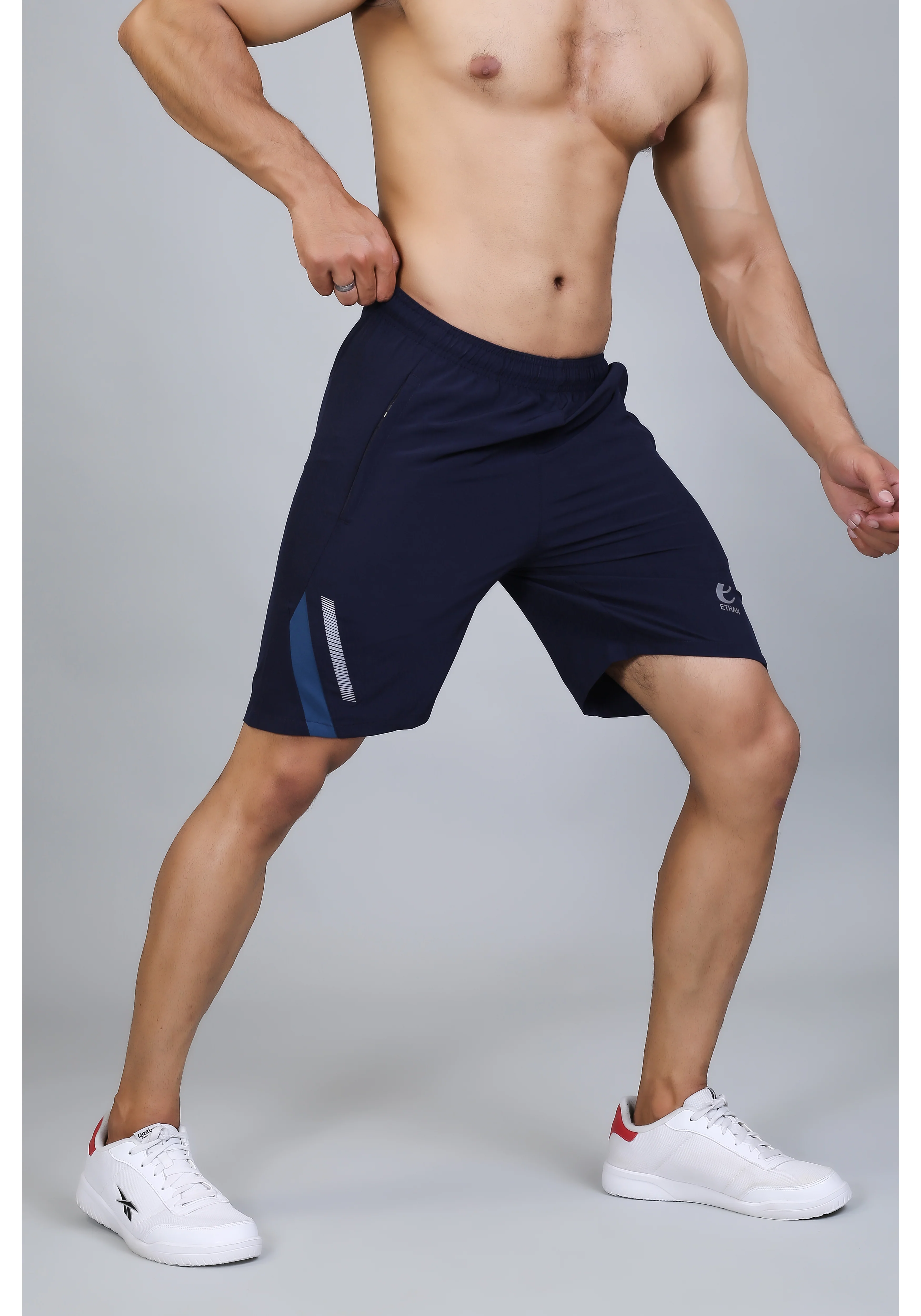 Ethan Solid Men Elasticated Towel Sports Shorts - Image 22
