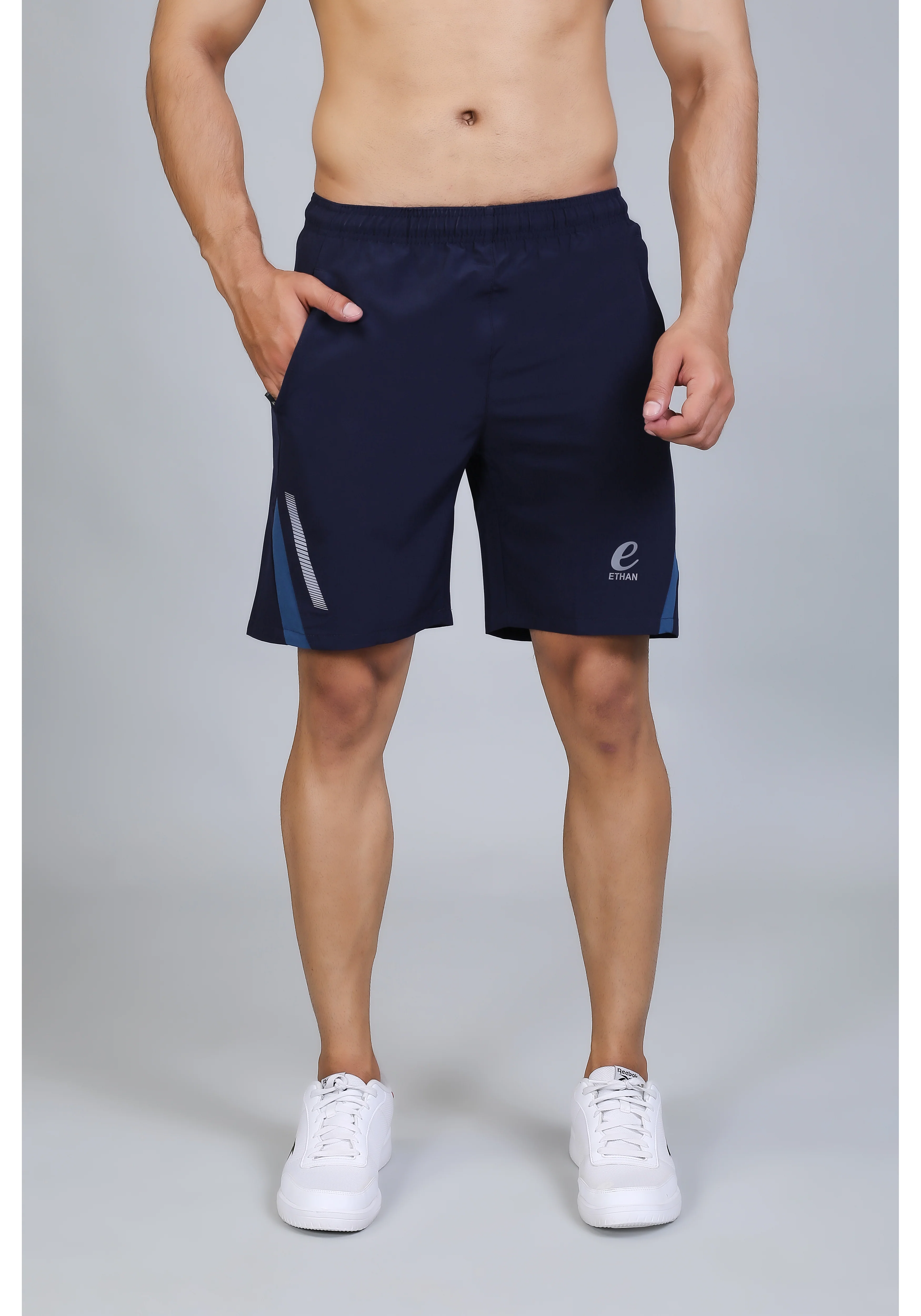Ethan Solid Men Elasticated Towel Sports Shorts - Image 23