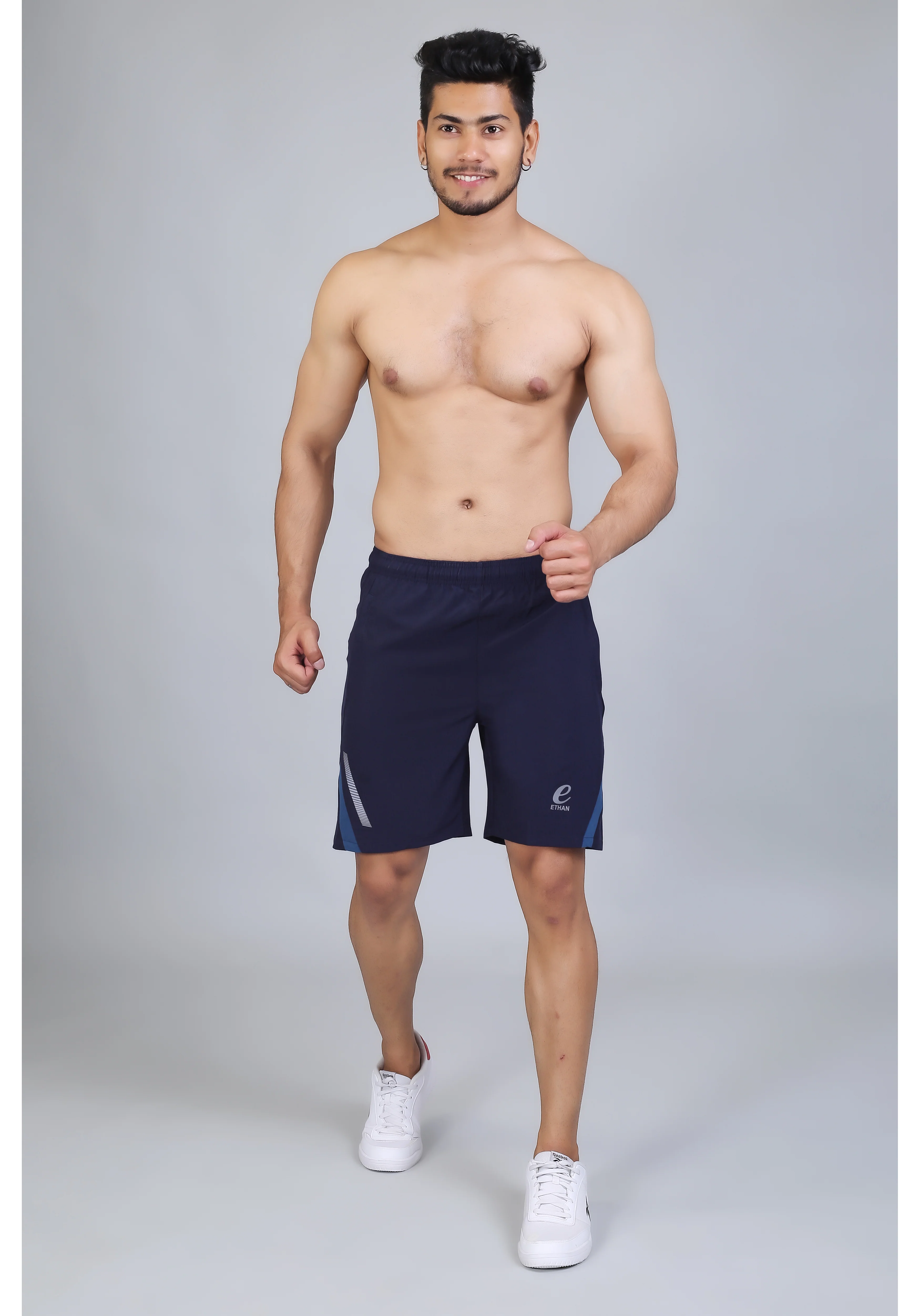 Ethan Solid Men Elasticated Towel Sports Shorts - Image 25