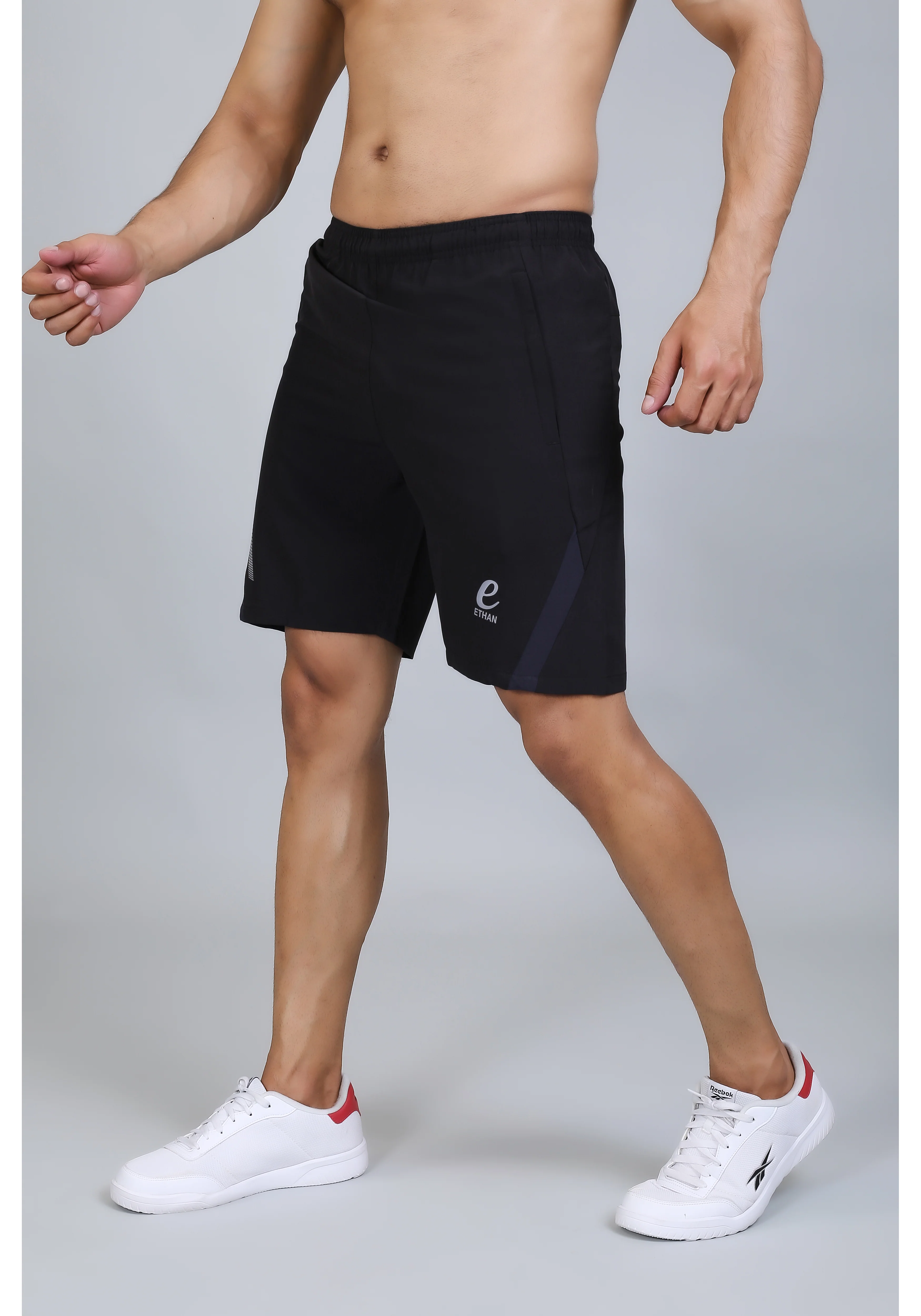 Ethan Solid Men Elasticated Towel Sports Shorts - Image 26