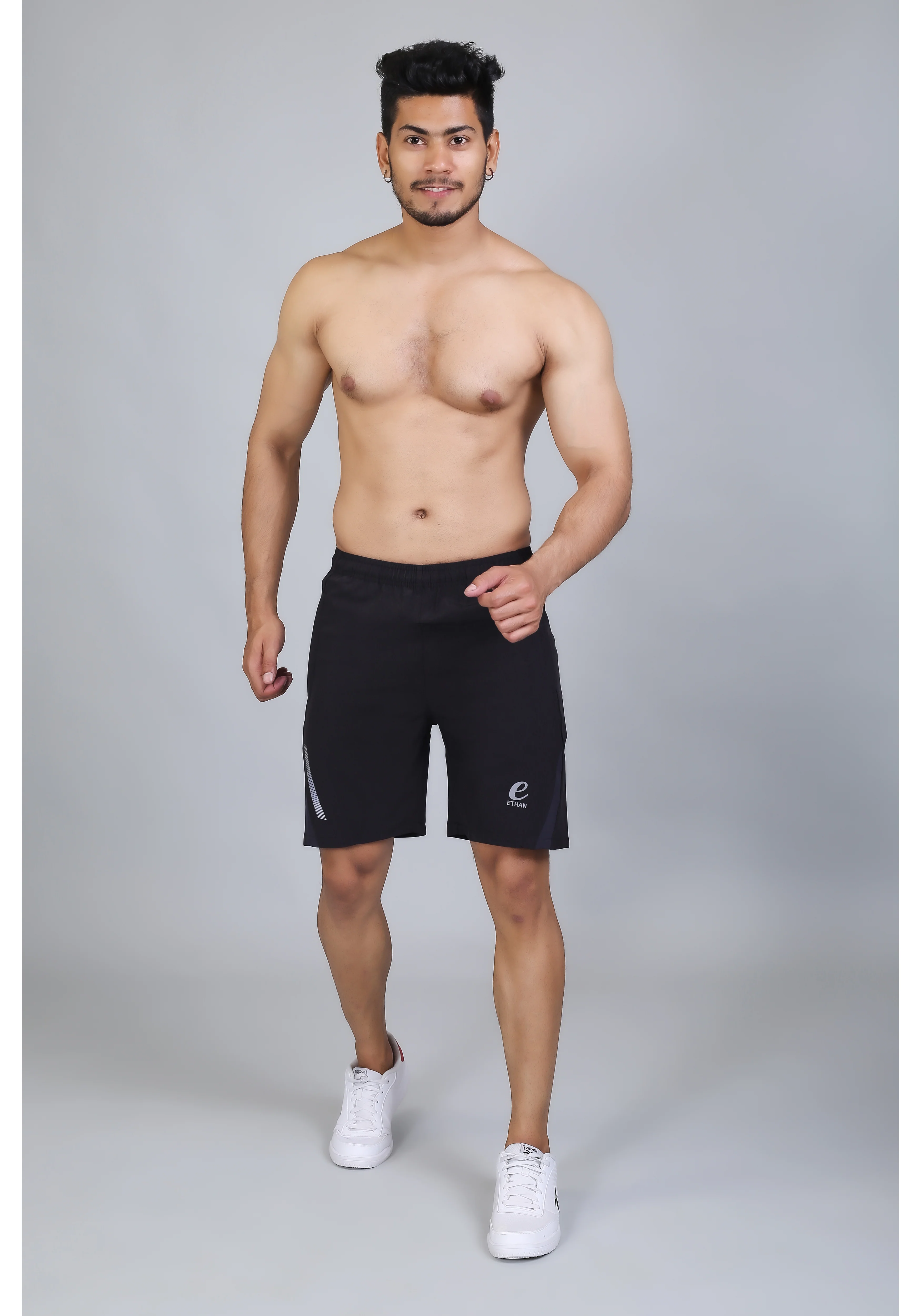 Ethan Solid Men Elasticated Towel Sports Shorts - Image 31