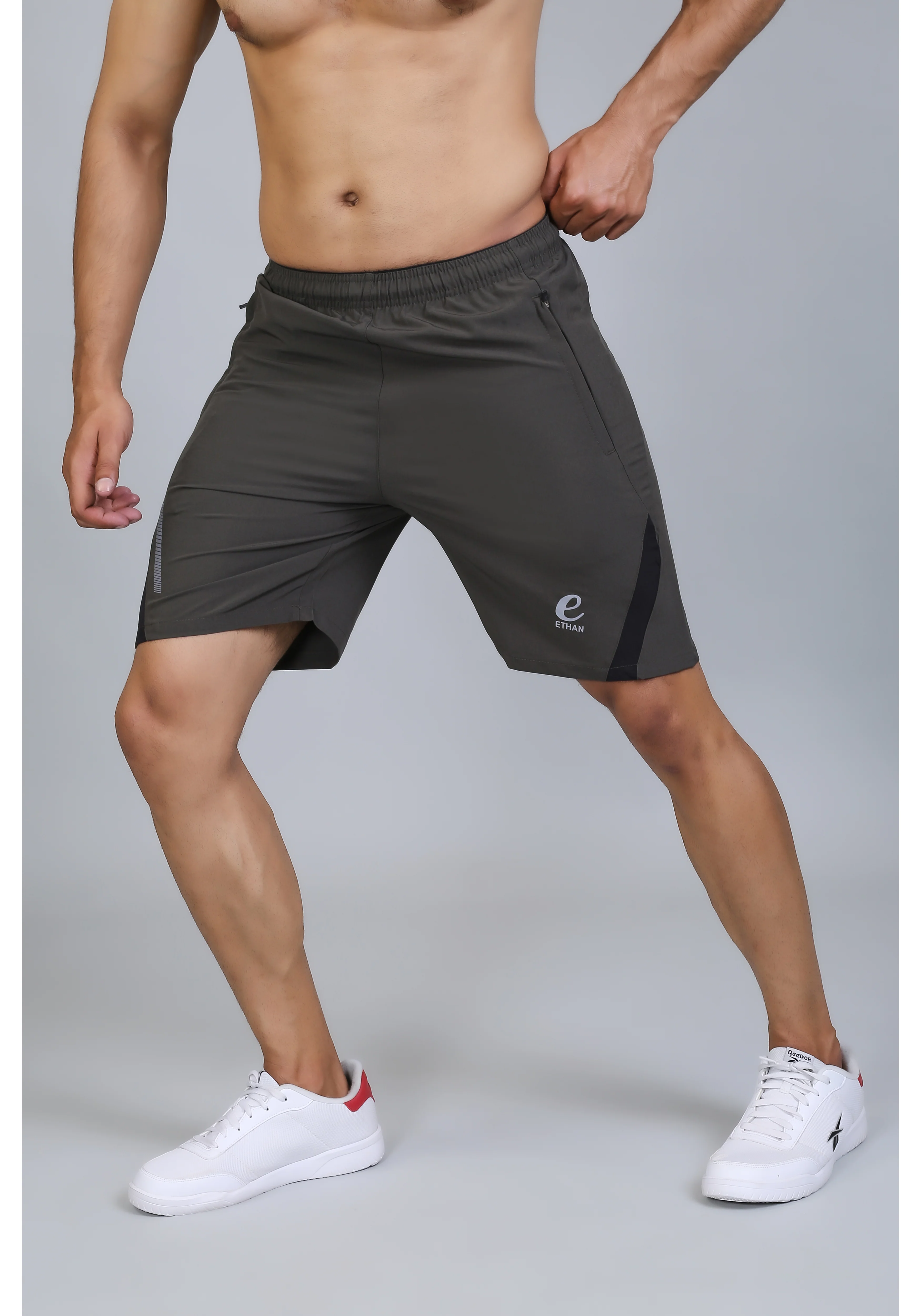Ethan Solid Men Elasticated Towel Sports Shorts - Image 32