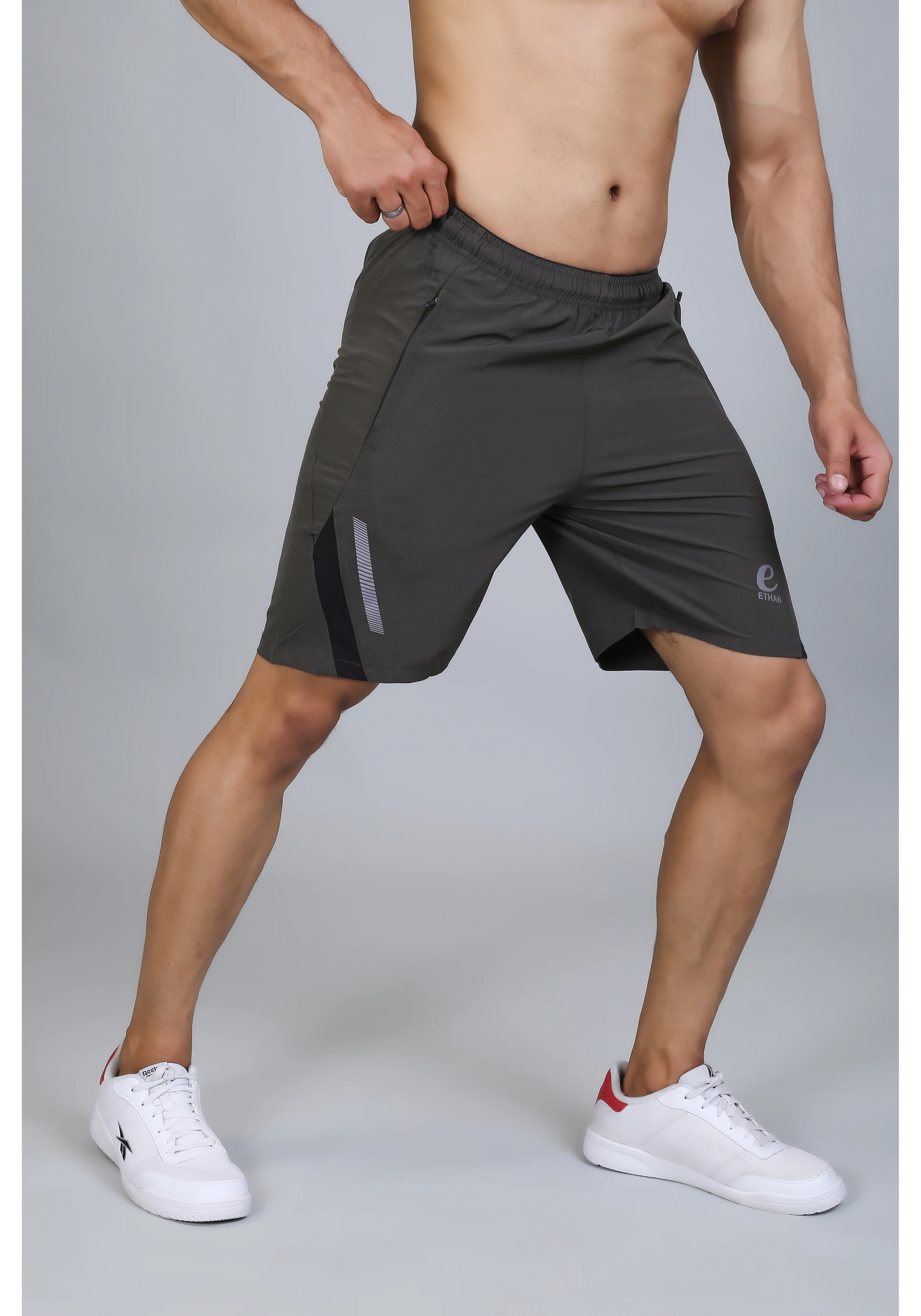 Ethan Solid Men Elasticated Towel Sports Shorts - Image 34