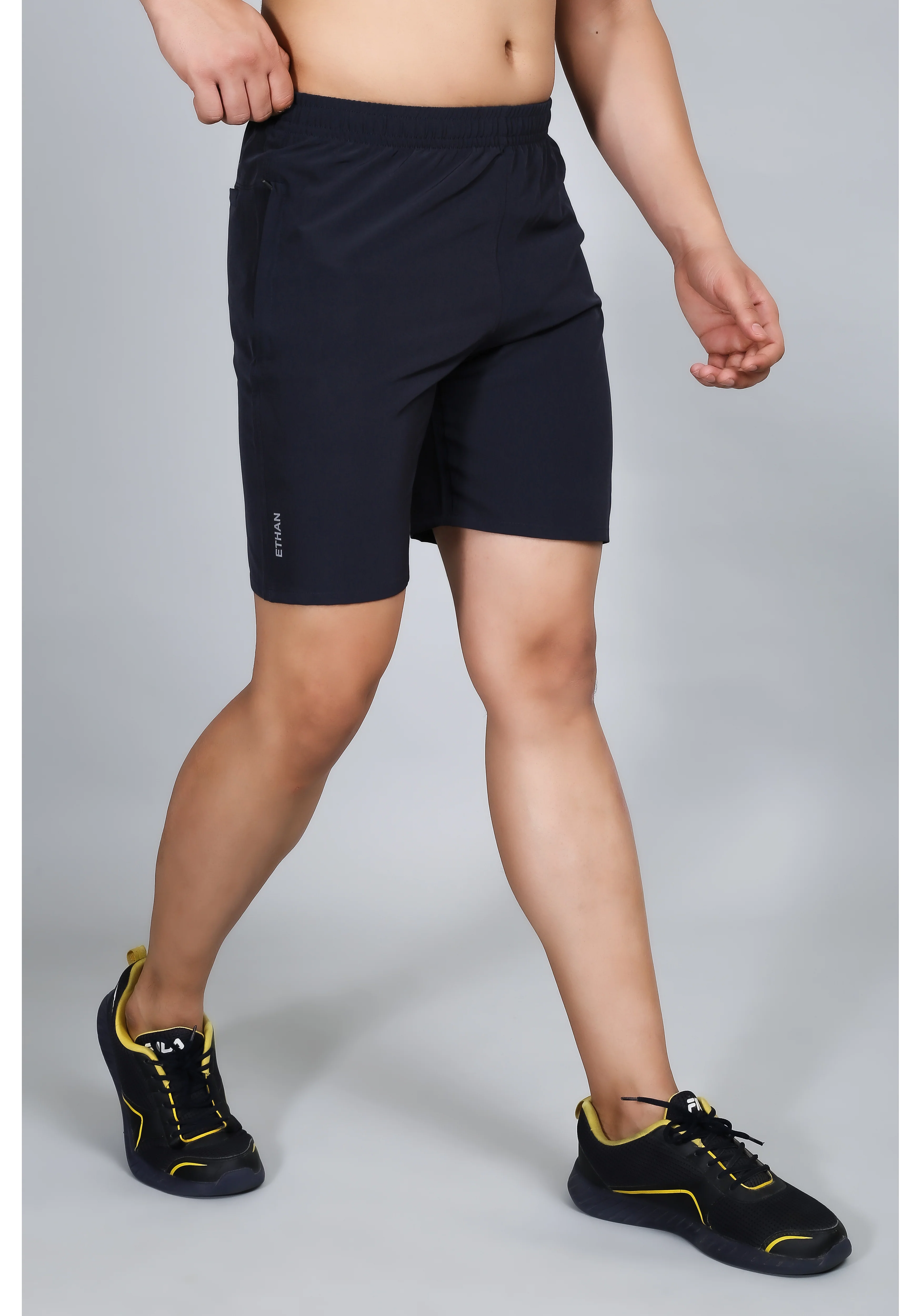 Ethan Solid Men Plain Sports Shorts - Image 15