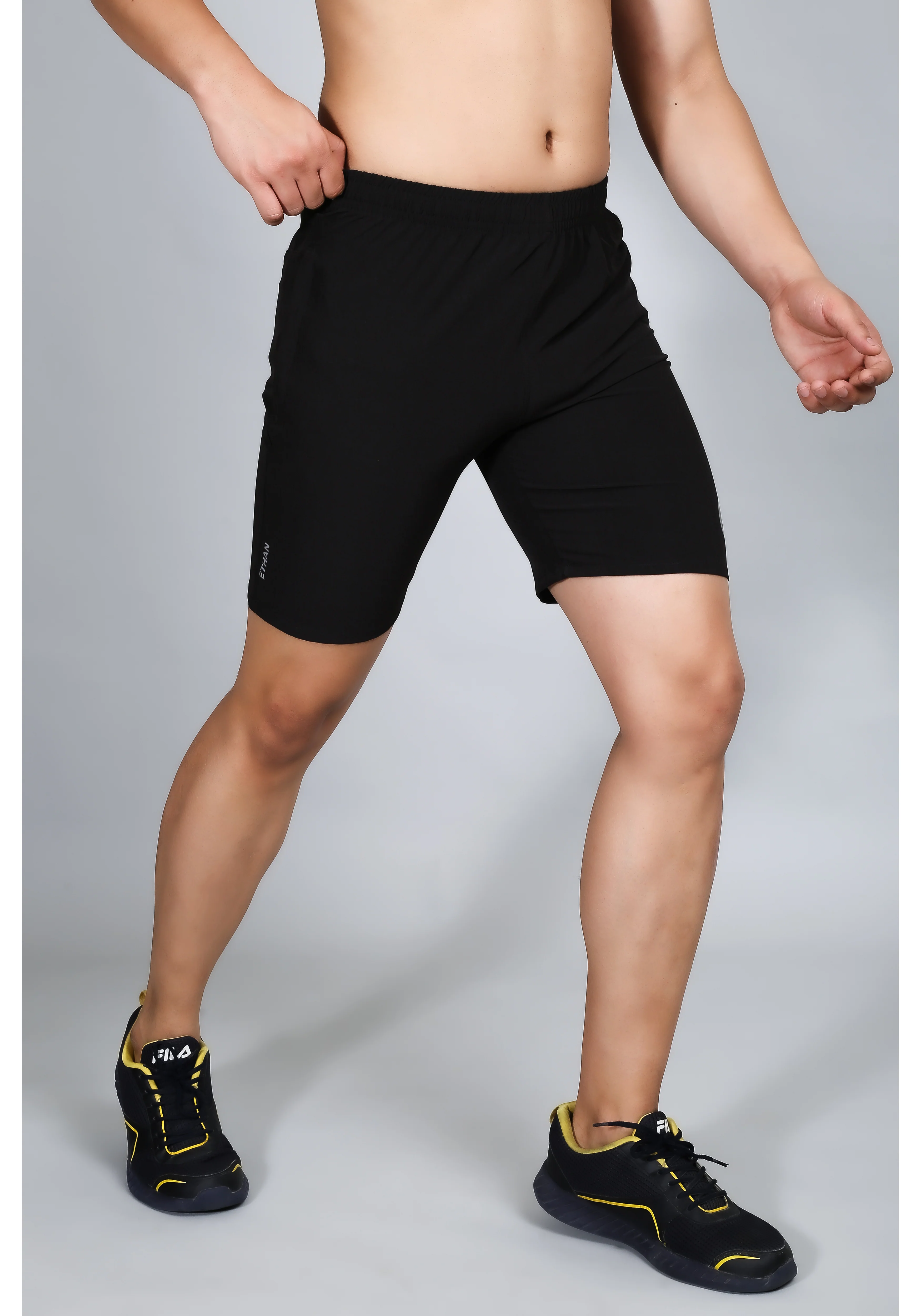Ethan Solid Men Plain Sports Shorts - Image 21