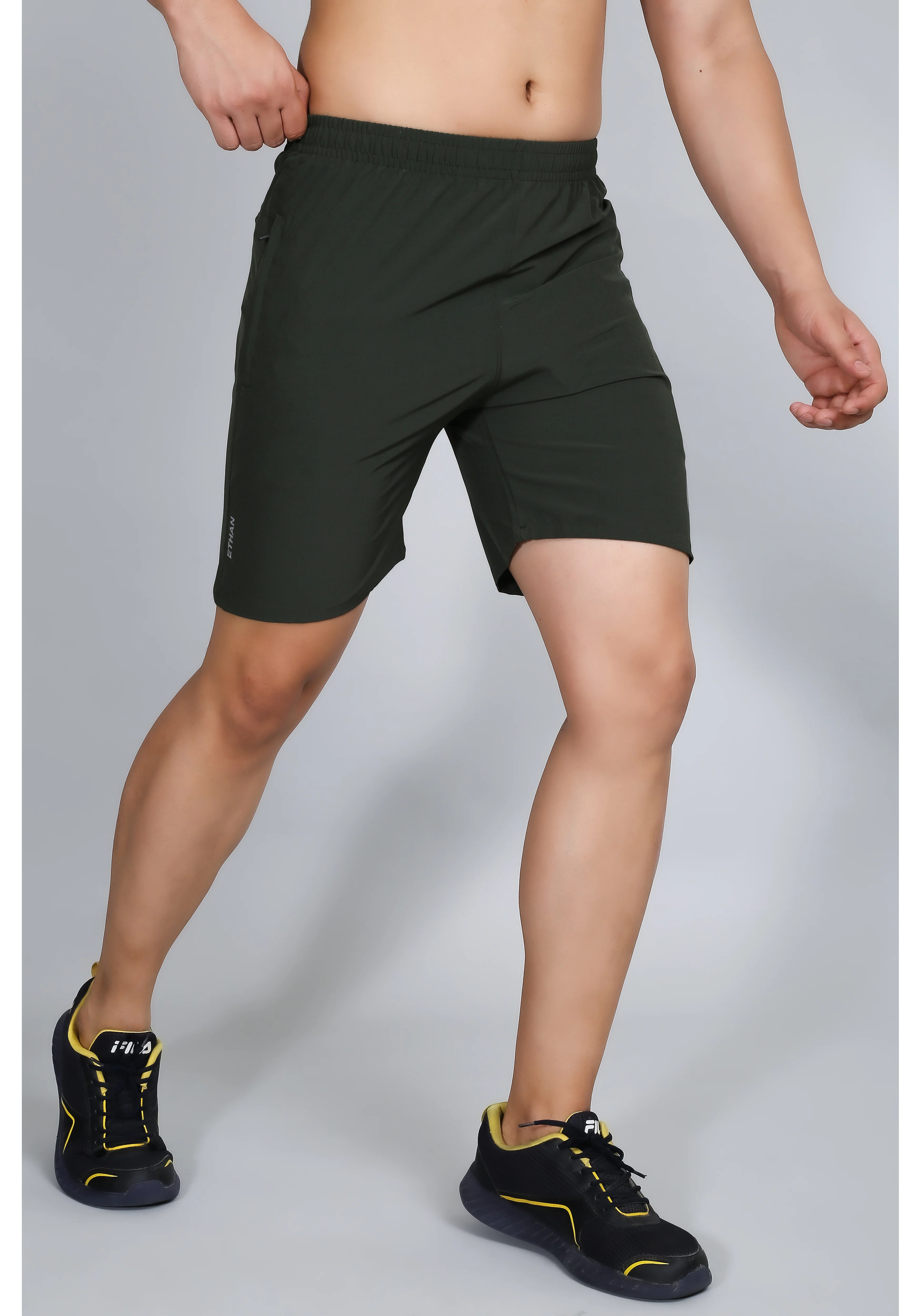 Ethan Solid Men Plain Sports Shorts - Image 27