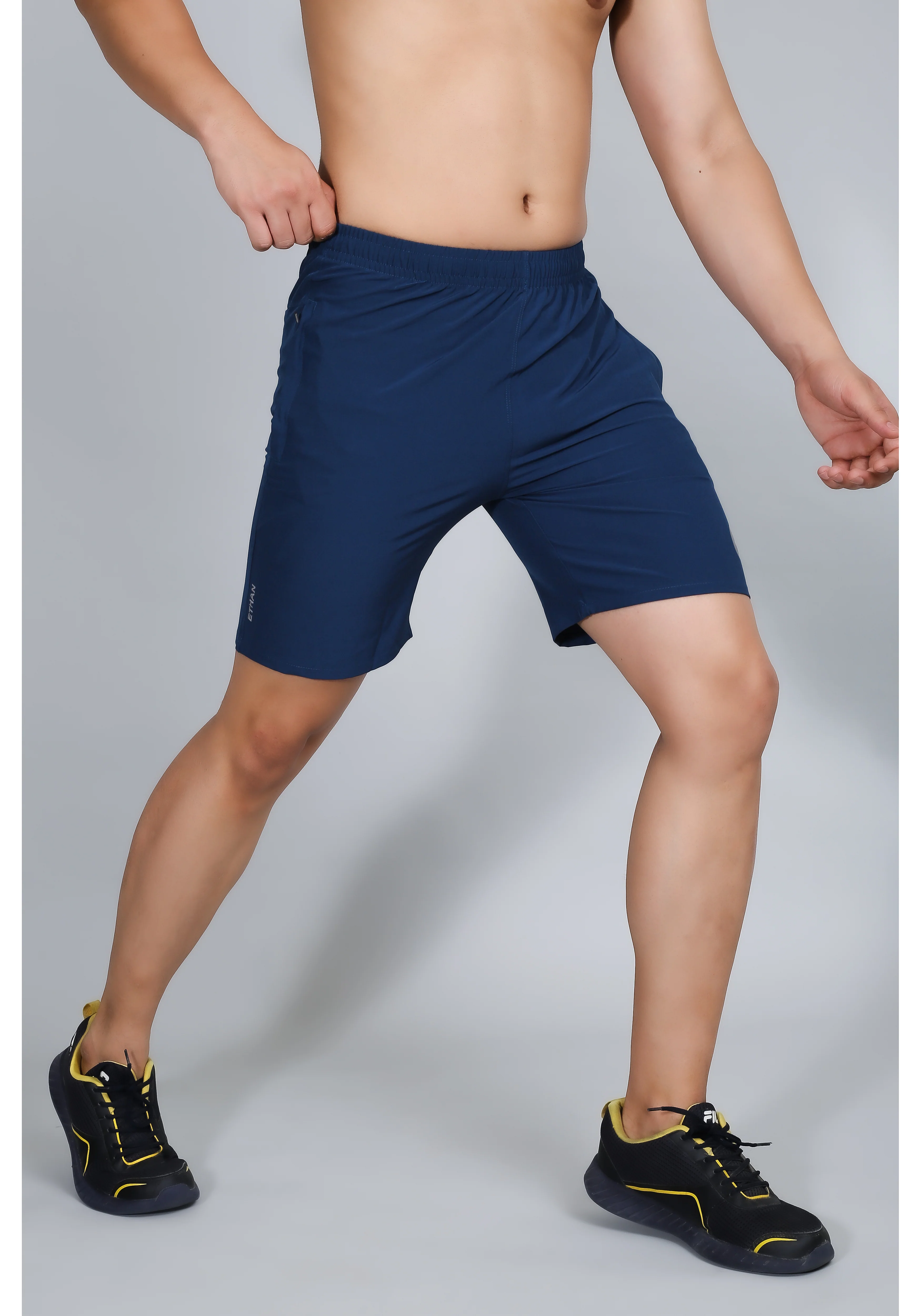 Ethan Solid Men Plain Sports Shorts - Image 9